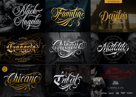 Chicano Font for Tattoos